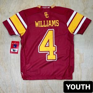 NEW YOUTH Mario Williams #4 USC Trojans Gameday Greats Football Jersey Medium